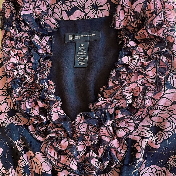 INC International Concepts Empire-Waist Dress, Size 2P - Picture 2 of 8